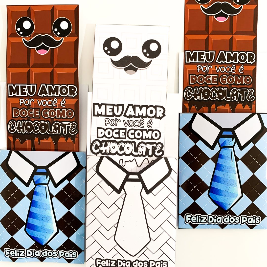 Cartão Dia dos Pais Chocolate