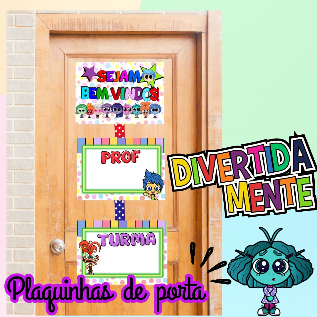 PLAQUINHA DE PORTA DIVERTIDAMENTE