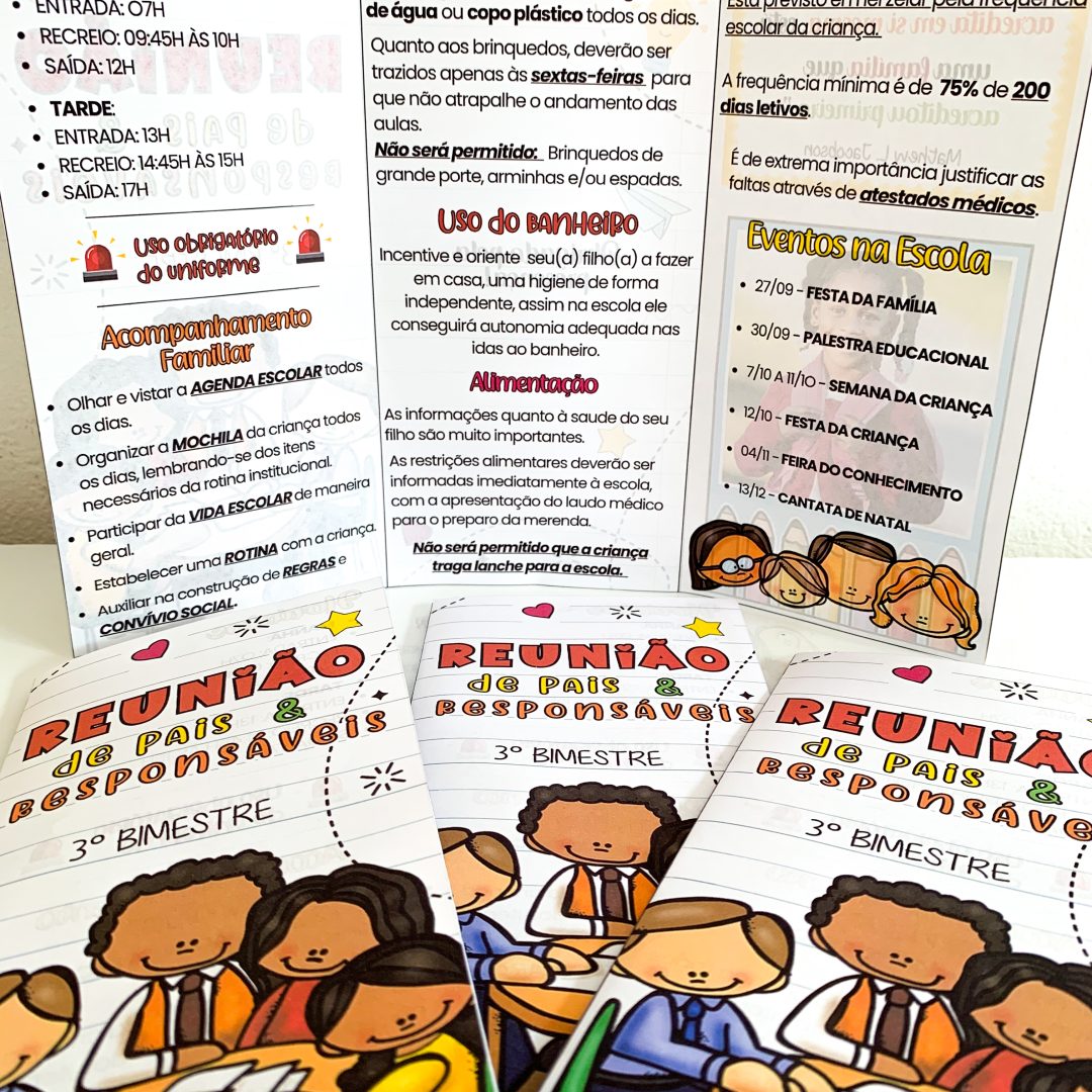 Folder Reunião de Pais