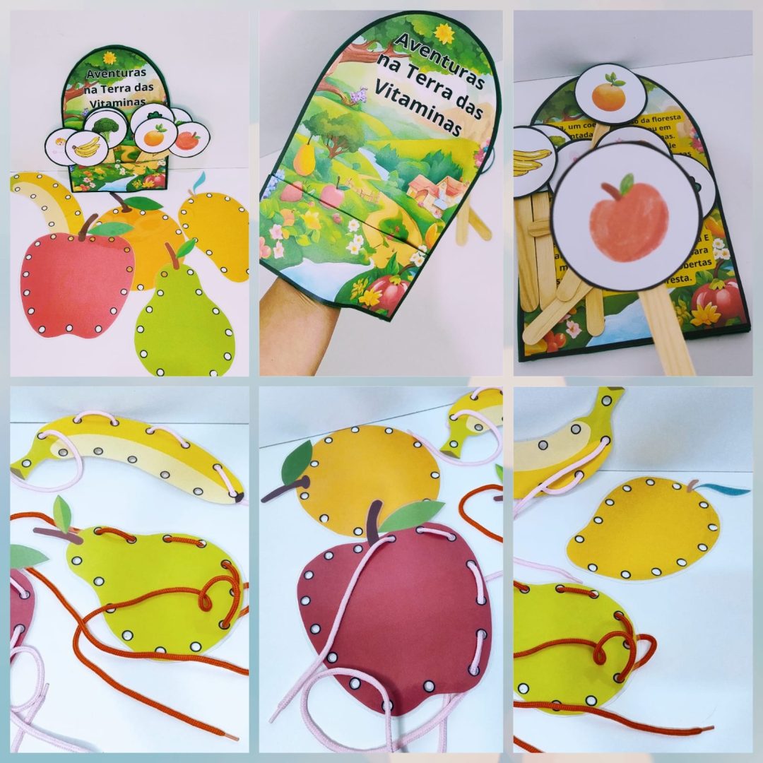 Kit Luva + Alinhavos Frutas