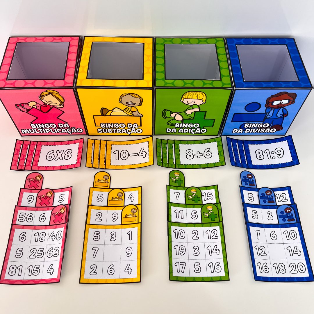Combo Bingos as 4 Operações Matemáticas