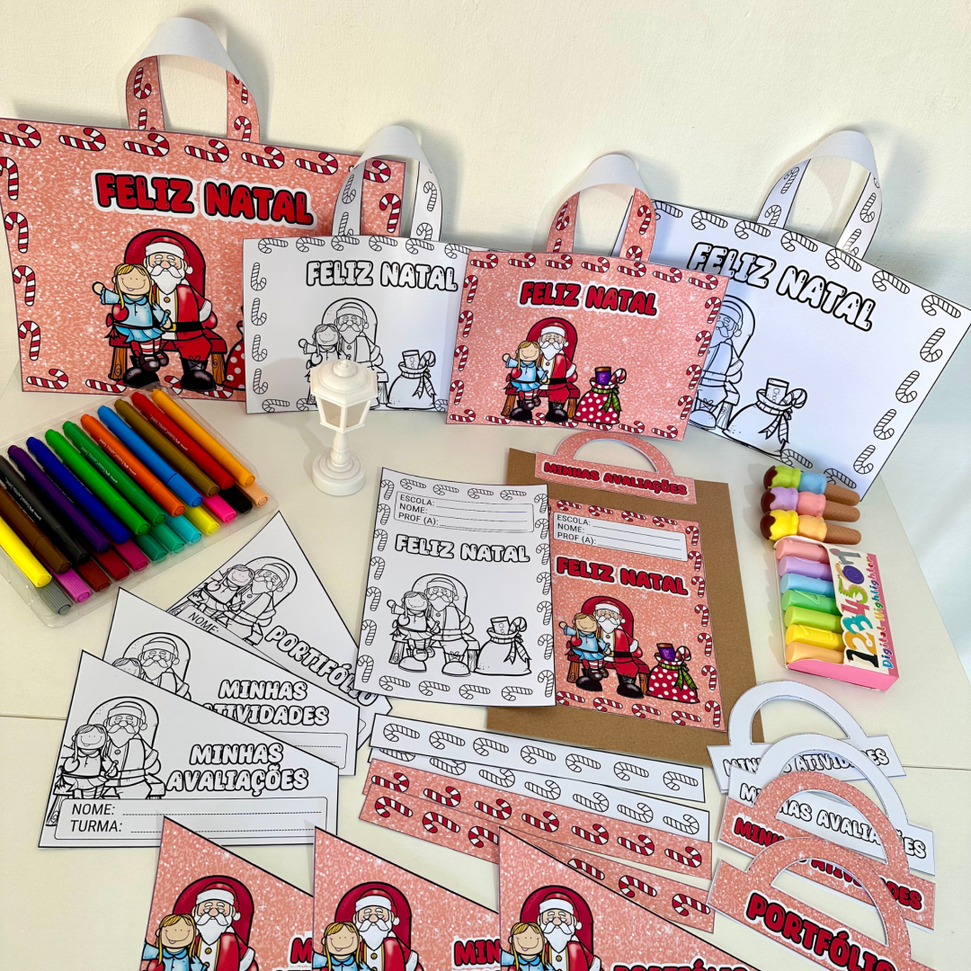 Kit Capas Atividades Natal Papai Noel