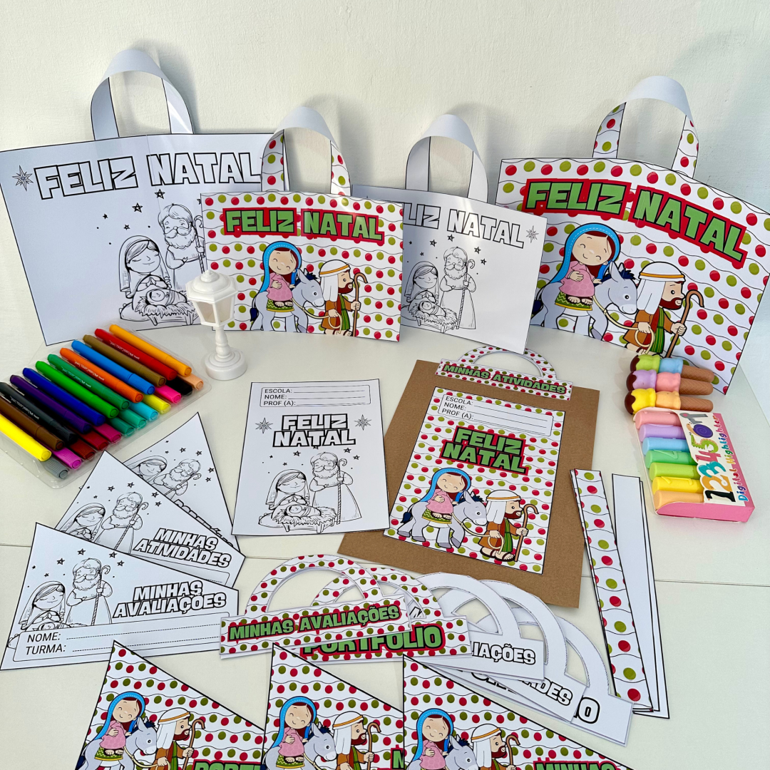 Kit Capas de Atividades Natal Cristão 1