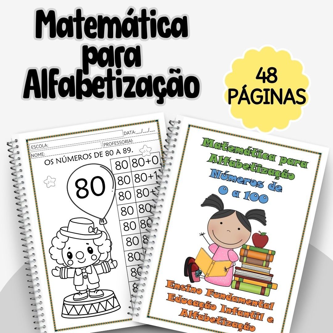 Matemática para alfabetização 0 A 99