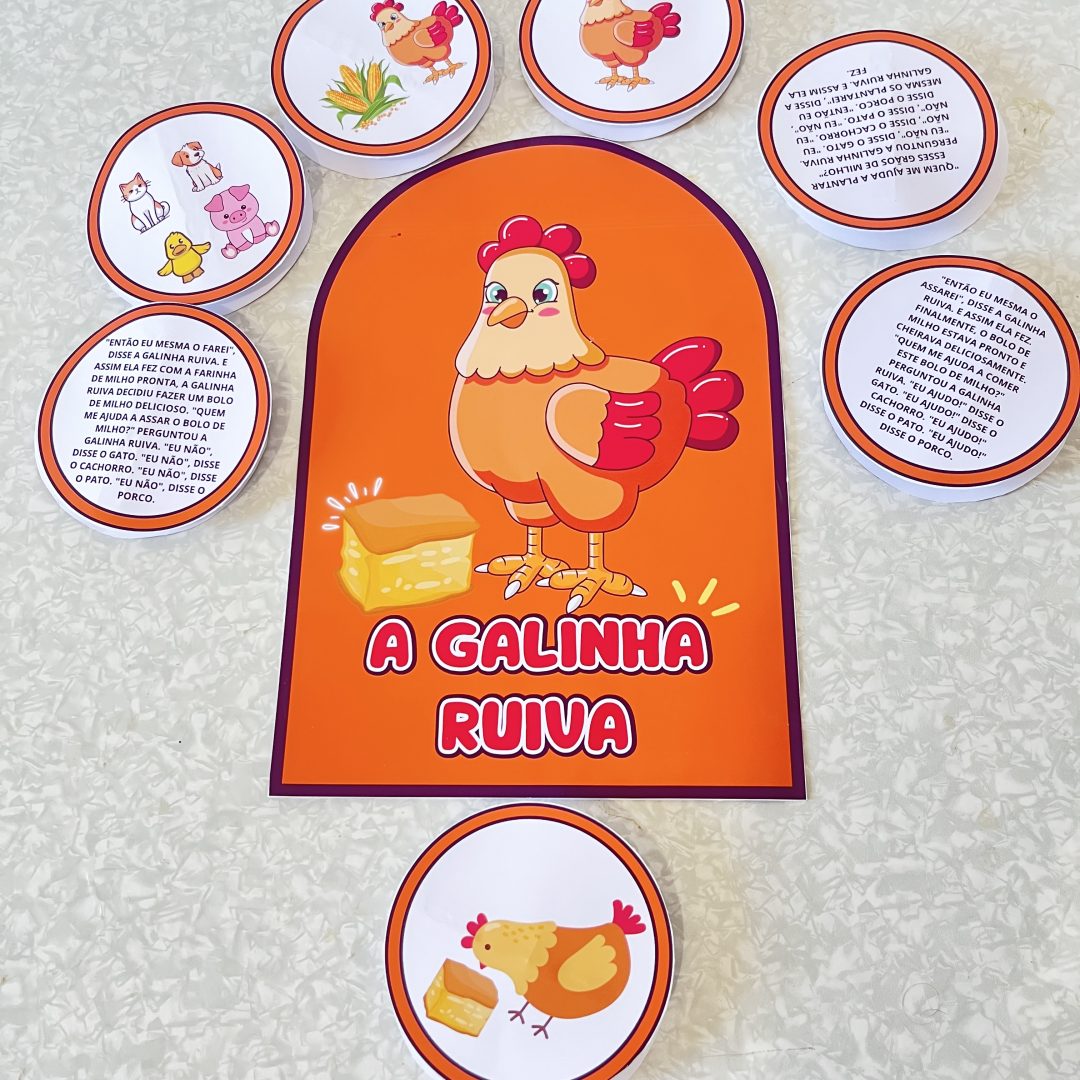Luva Contadora de Histórias – A Galinha Ruiva