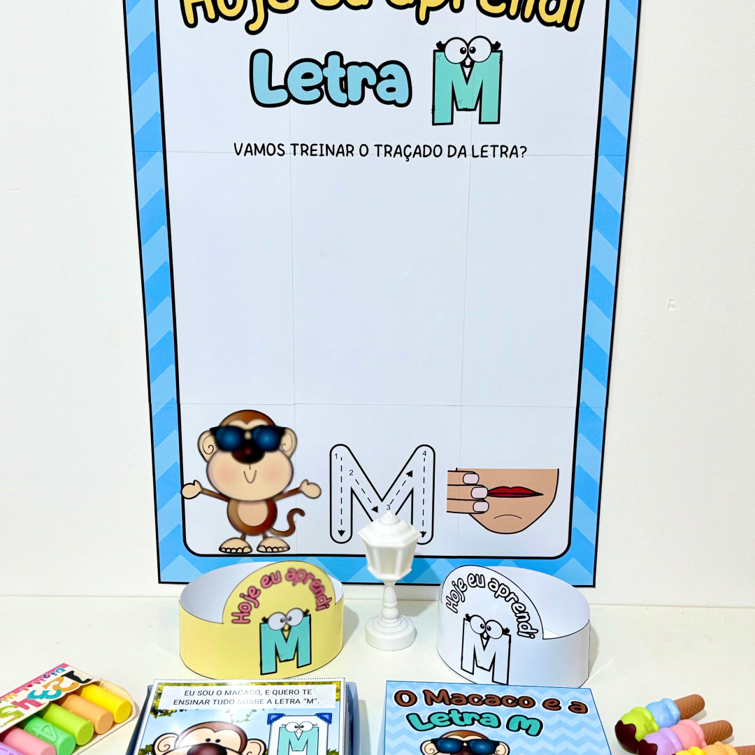 Kit História na Caixa e Cartaz Letra “M”