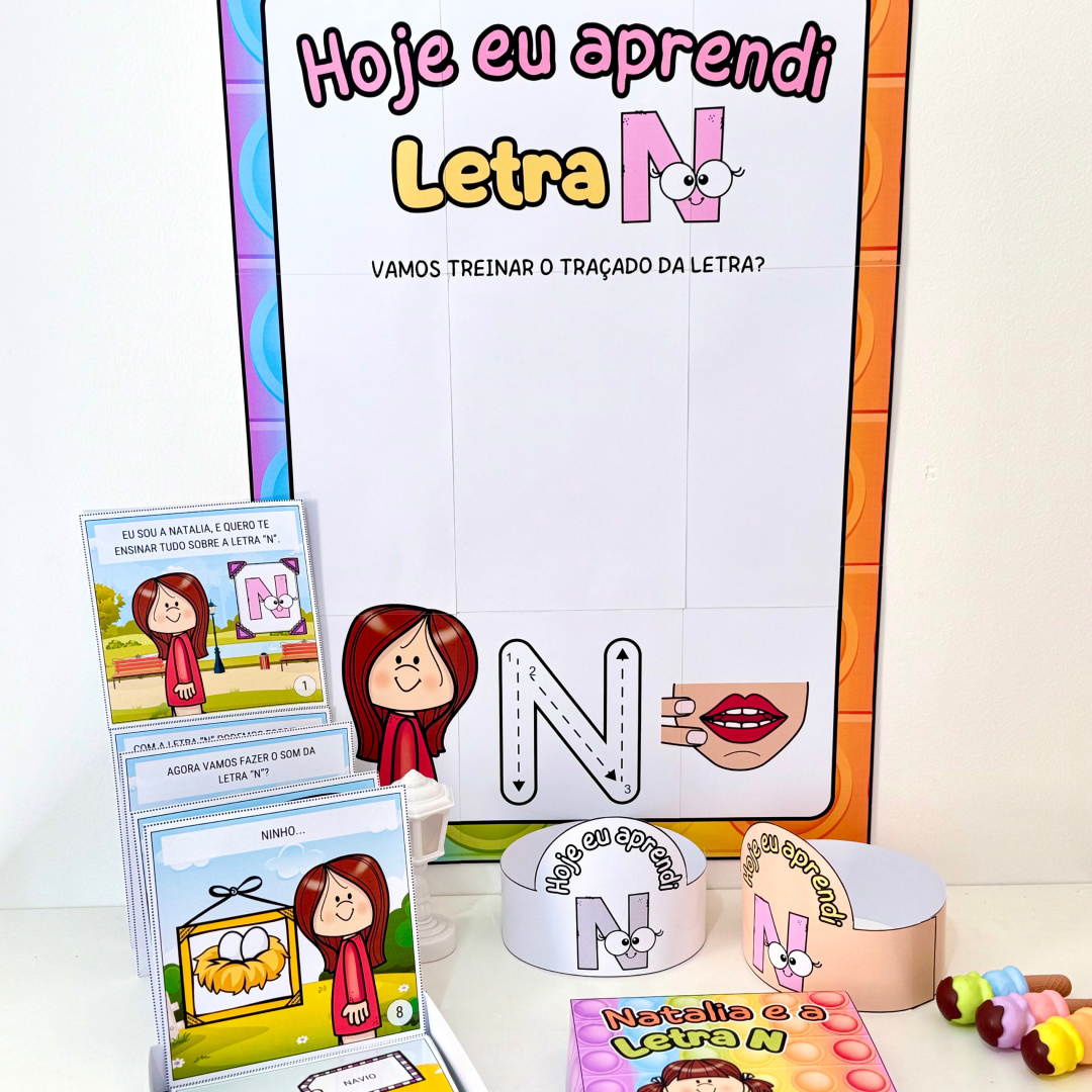 Kit História na Caixa e Cartaz Letra “N”