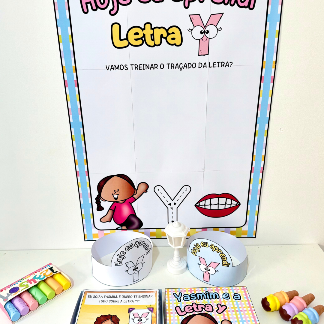 Kit História na Caixa e Cartaz Letra “Y”