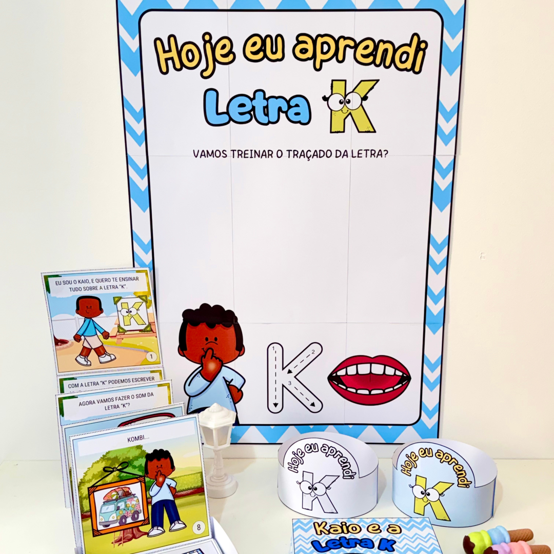 Kit História na Caixa e Cartaz Letra “K”