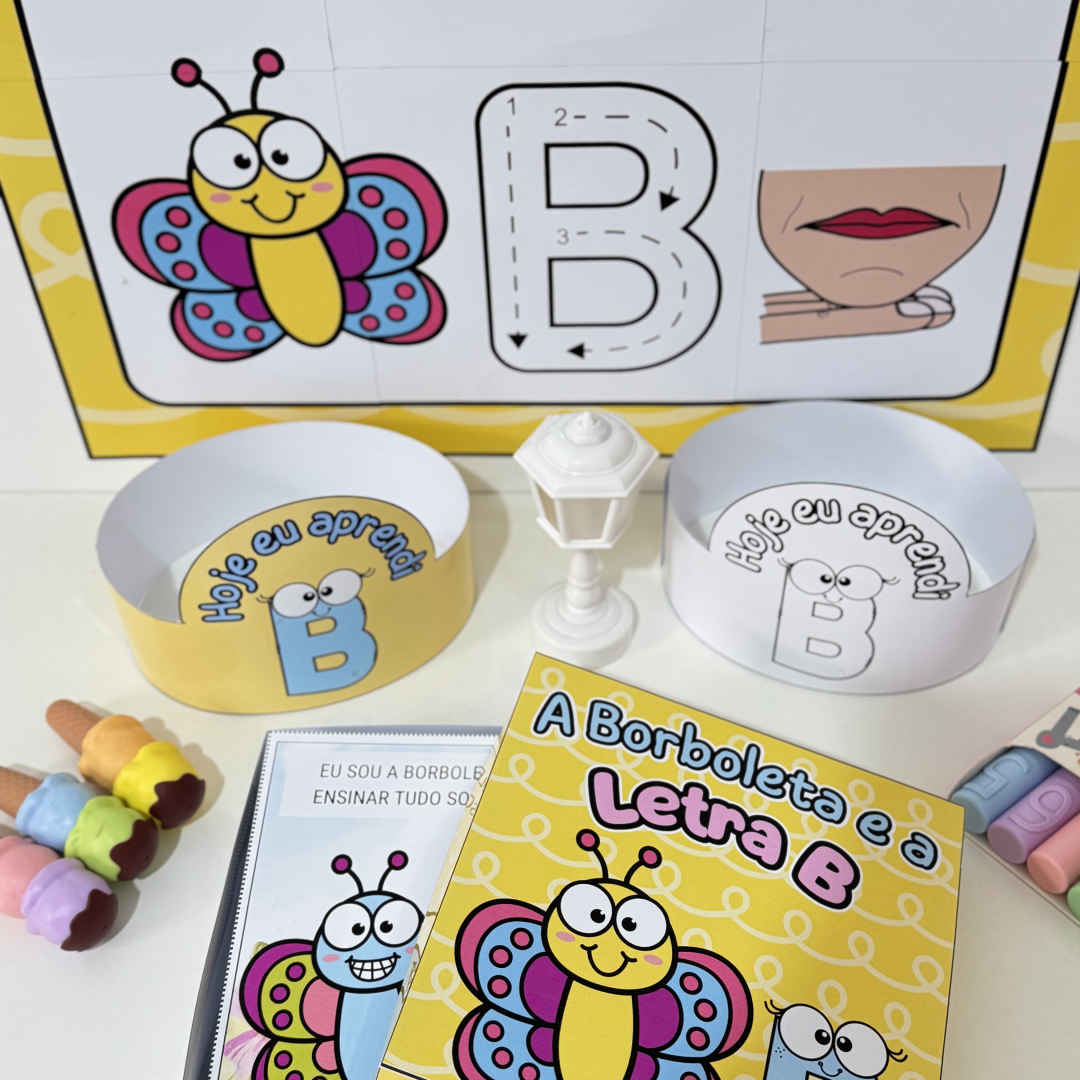 Kit História na Caixa e Cartaz Letra “B”