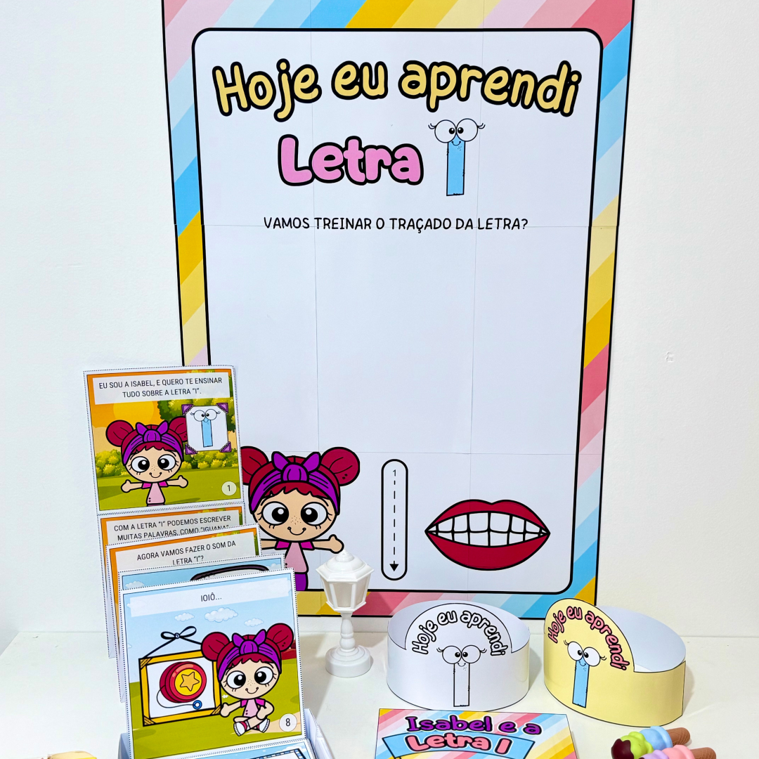 Kit História na Caixa e Cartaz Letra “I”