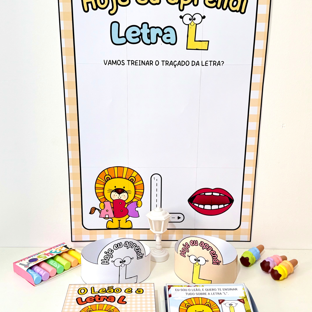Kit História na Caixa e Cartaz Letra “L”