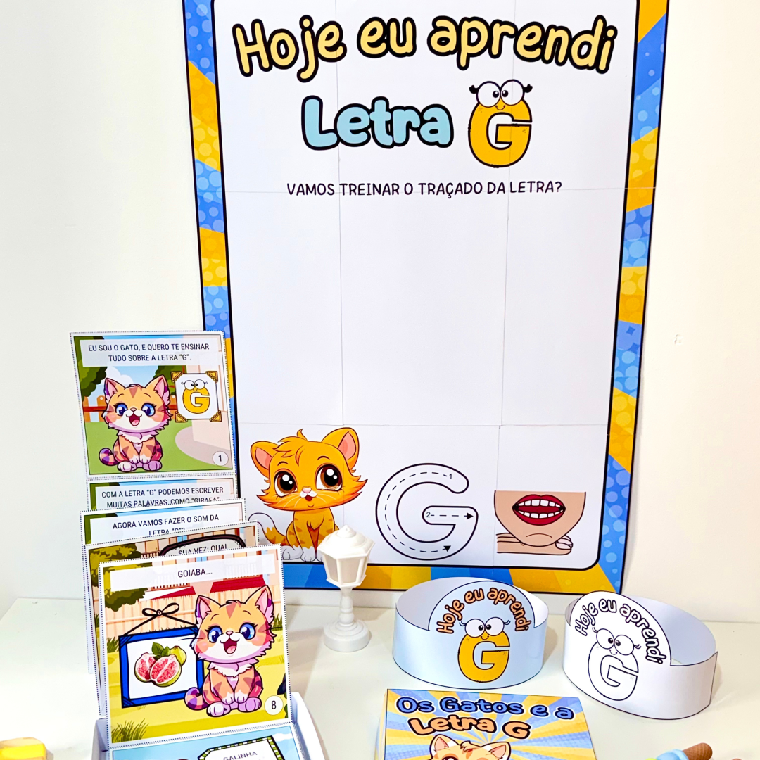 Kit História na Caixa e Cartaz Letra “G”