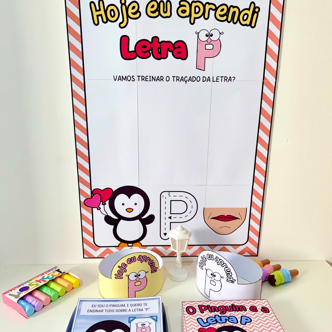 Kit História na Caixa e Cartaz Letra “P”