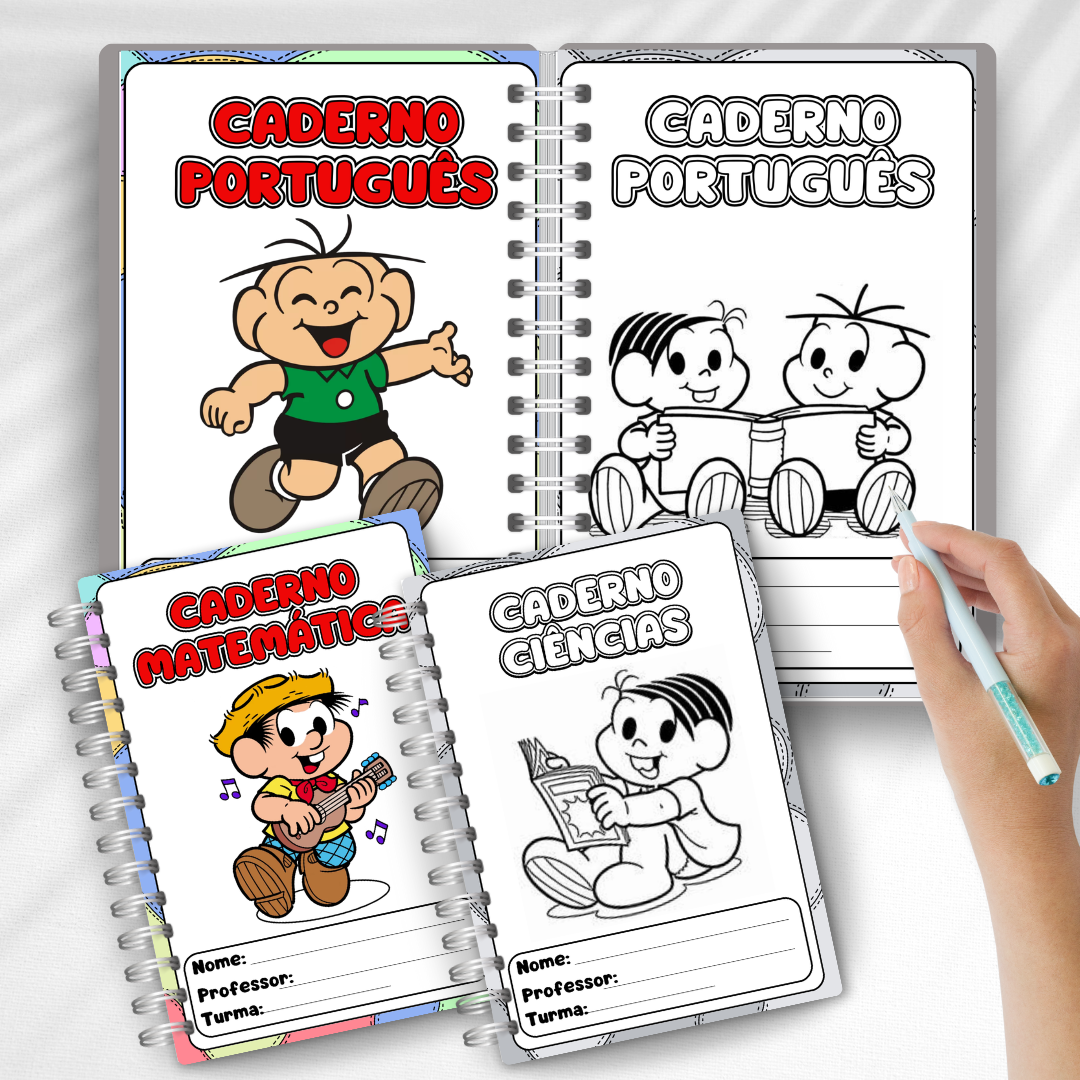 capas de caderno turma da Mônica