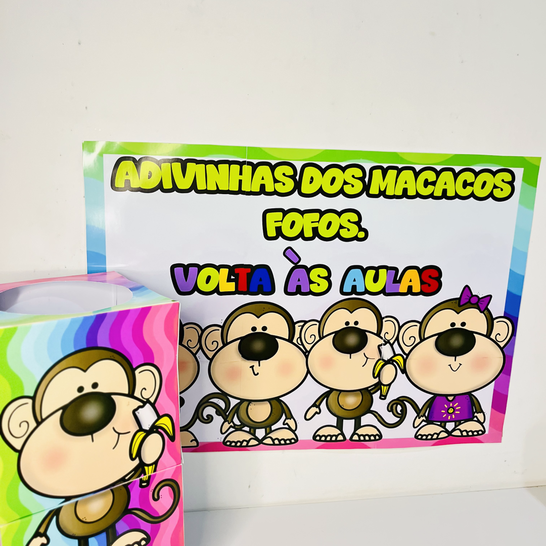 Volta às Aulas: Adivinhas dos Macacos Fofos