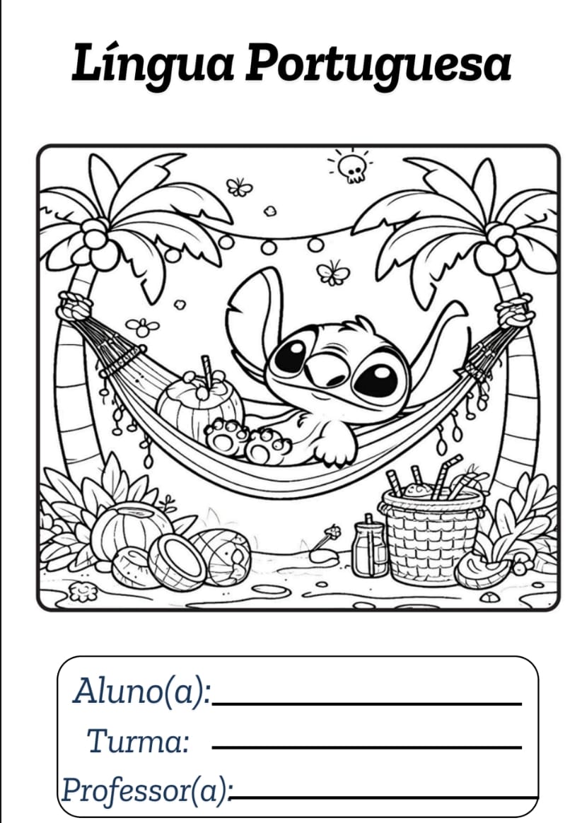 Capas de caderno( Stitch) para colorir – Talyne Wolter: Recursos ...