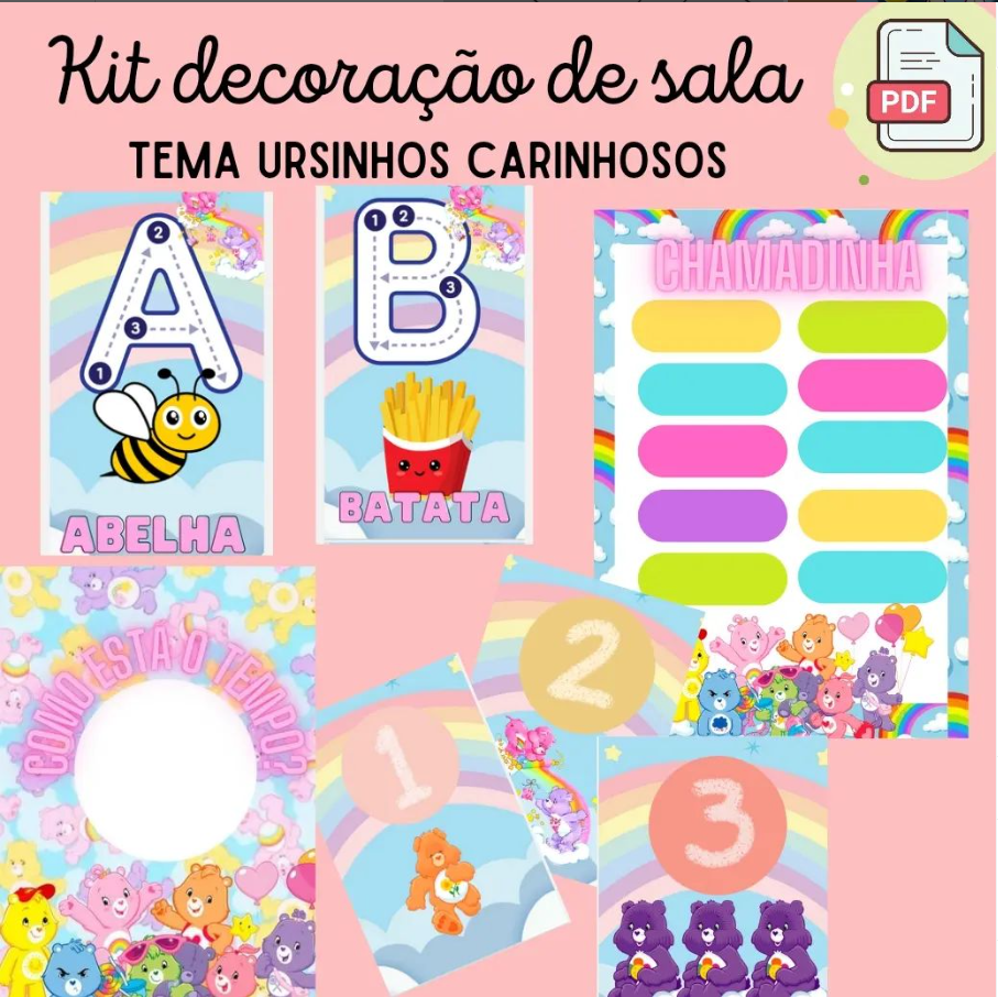 mini kit sala ursinhos