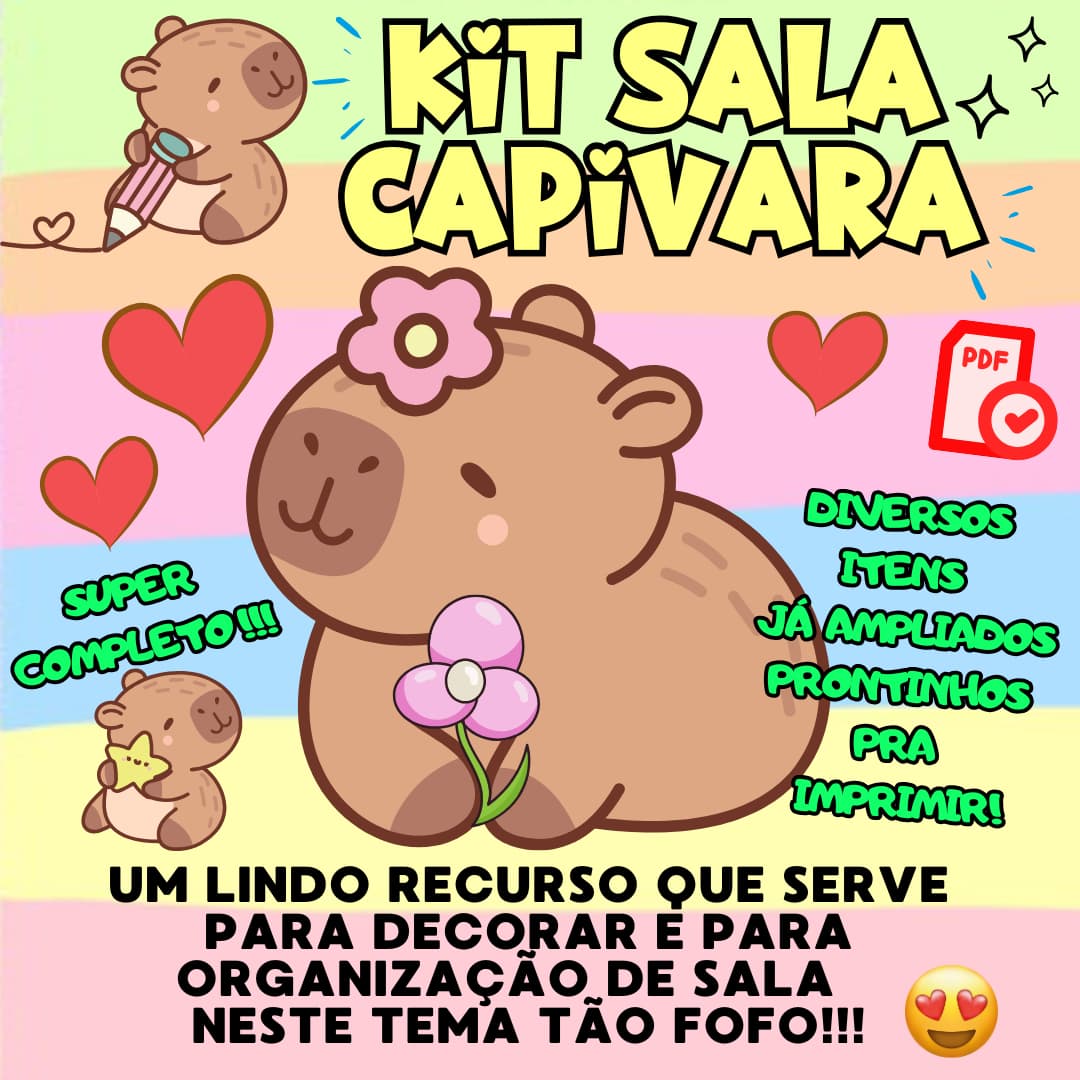 KIT SALA CAPIVARA
