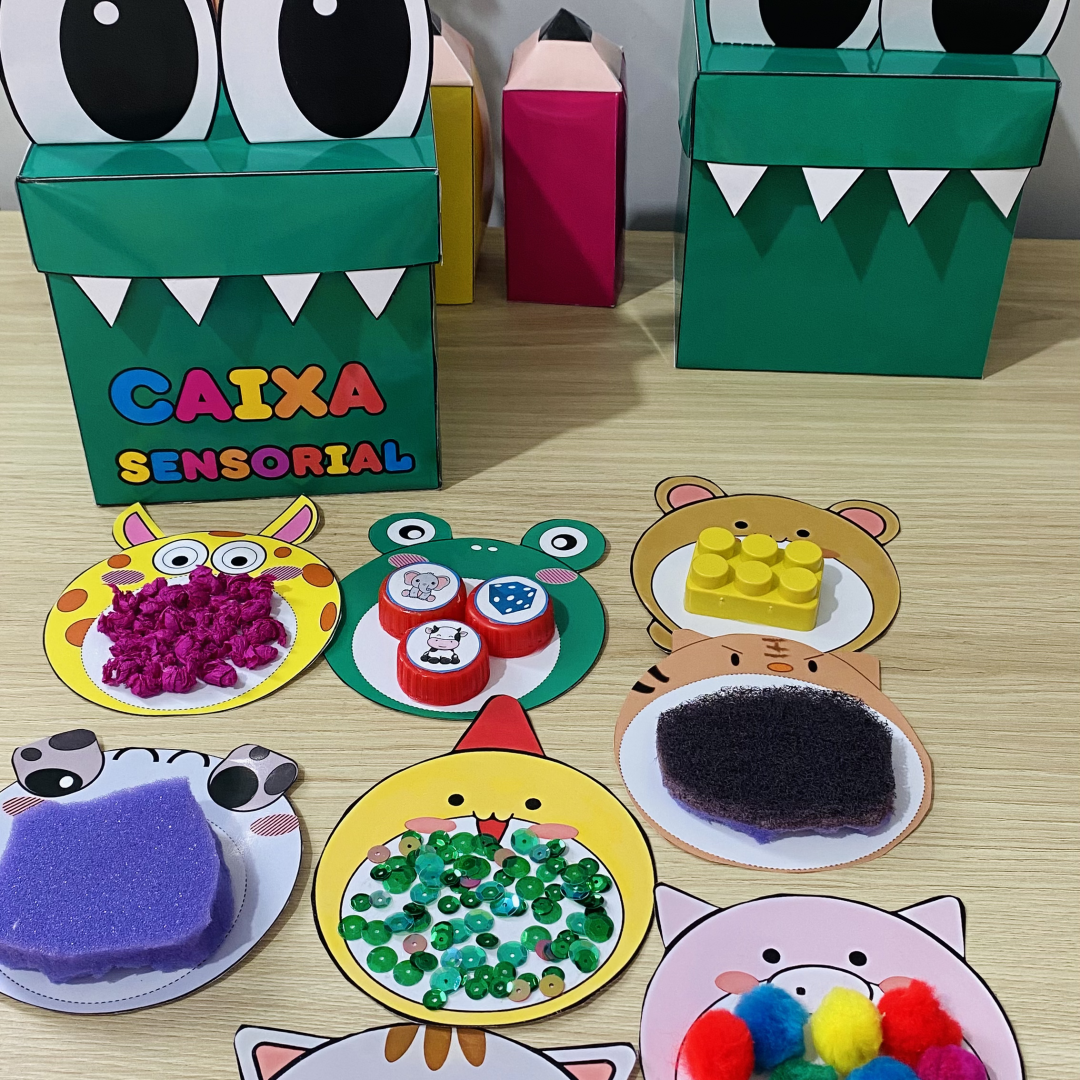 Caixa Sensorial - Explorando Texturas e Estimulando os Sentidos!