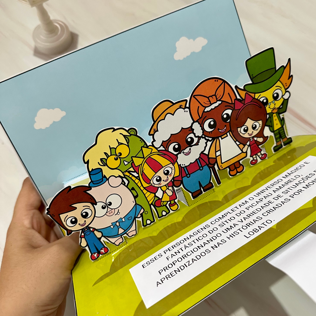 Livro 3D - história da criação do Sítio do Picapau Amarelo