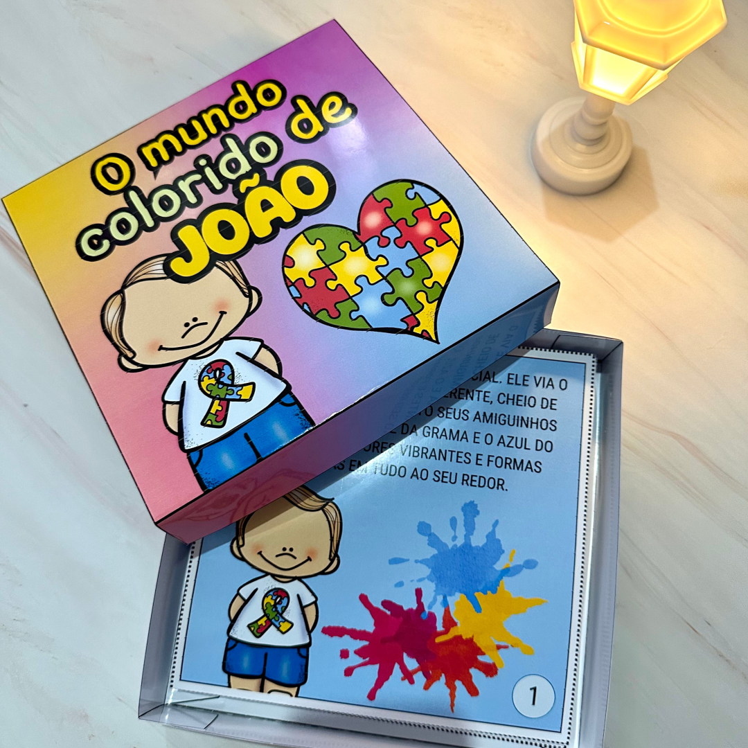 História na caixa - “O mundo colorido de João”
