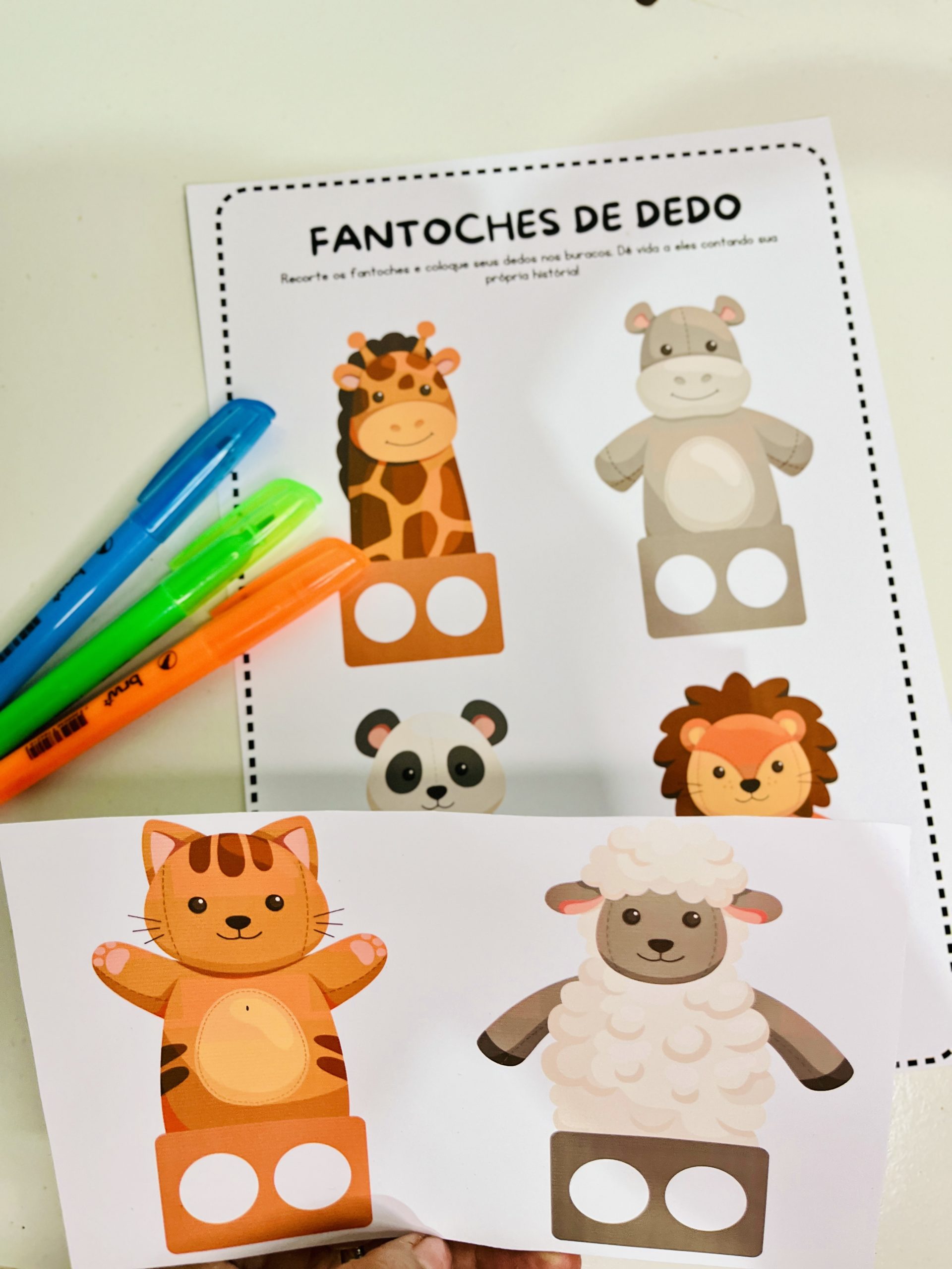 Dedoches Animais – Talyne Wolter: Recursos Pedagógicos para Educadores