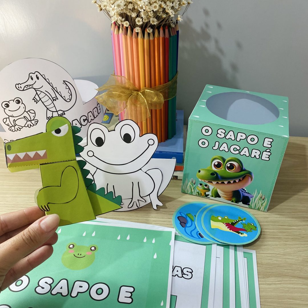Descrição do Material 'O Sapo e o Jacaré'