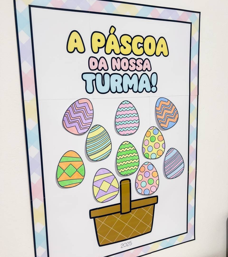 Cartaz A páscoa da nossa turma