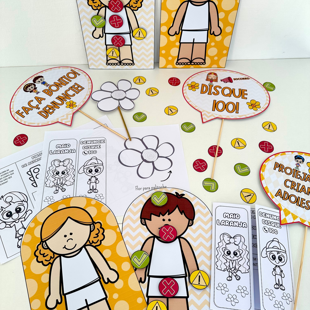 Kit para trabalhar o tema Maio Laranja