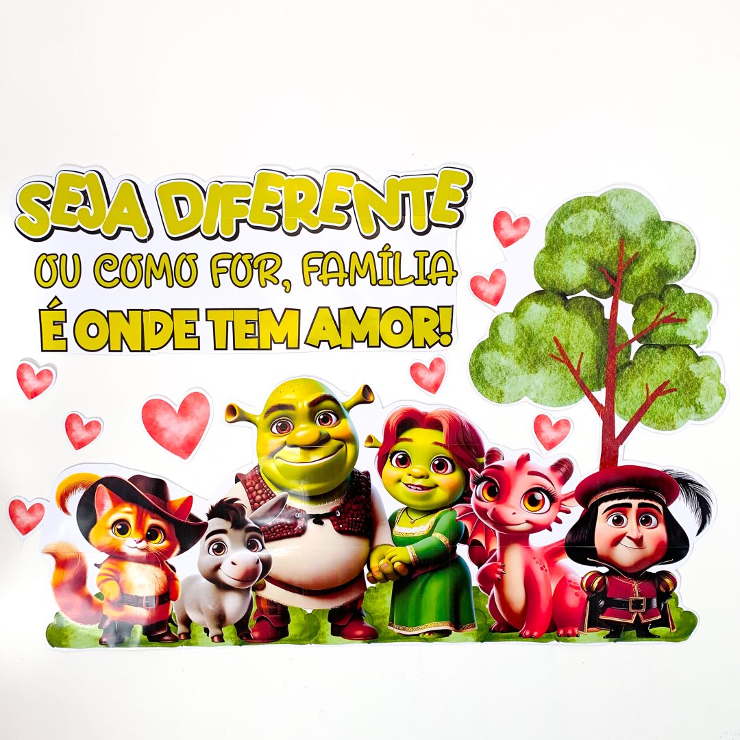 Painel Dia da Família Shrek