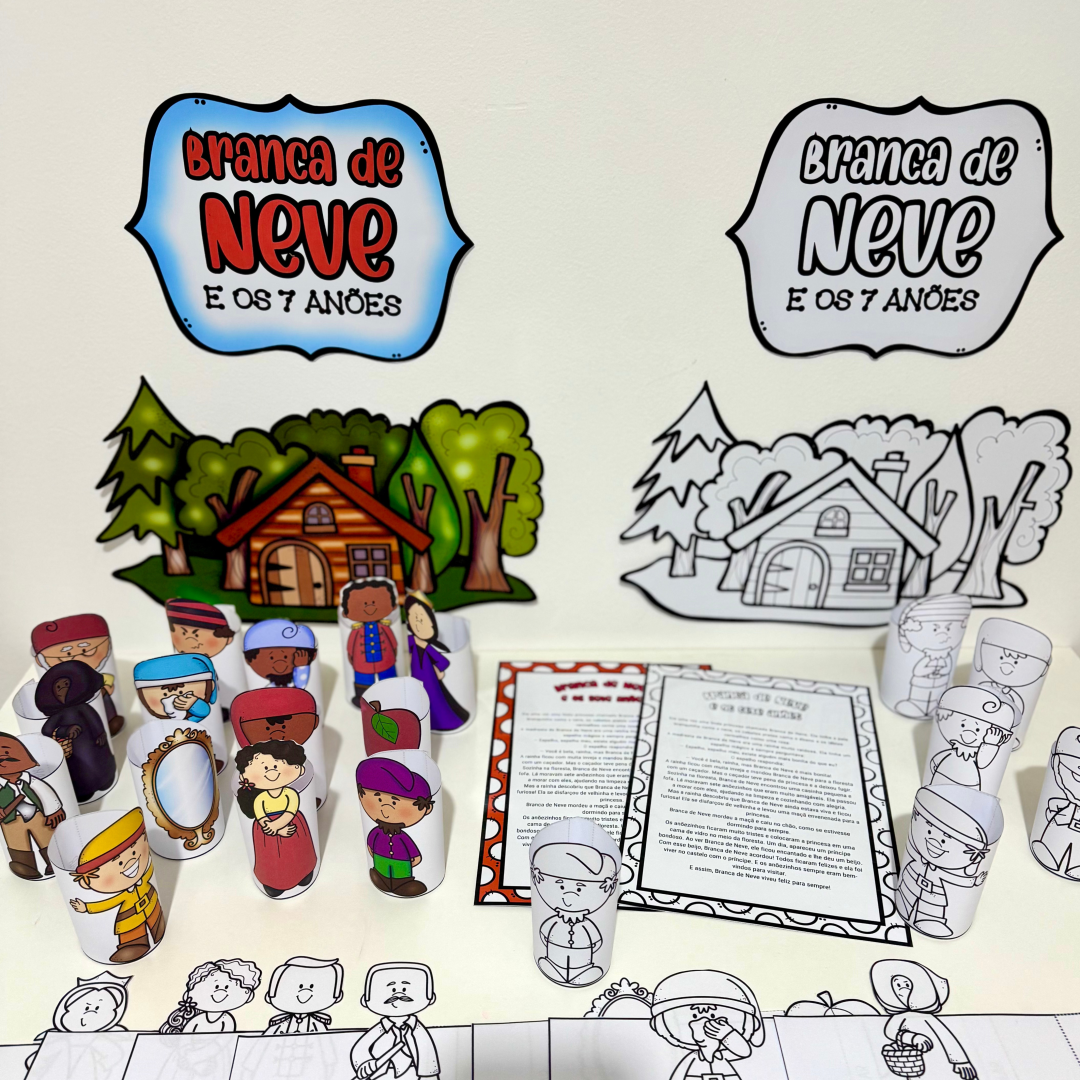 Kit Branca de Neve 3D