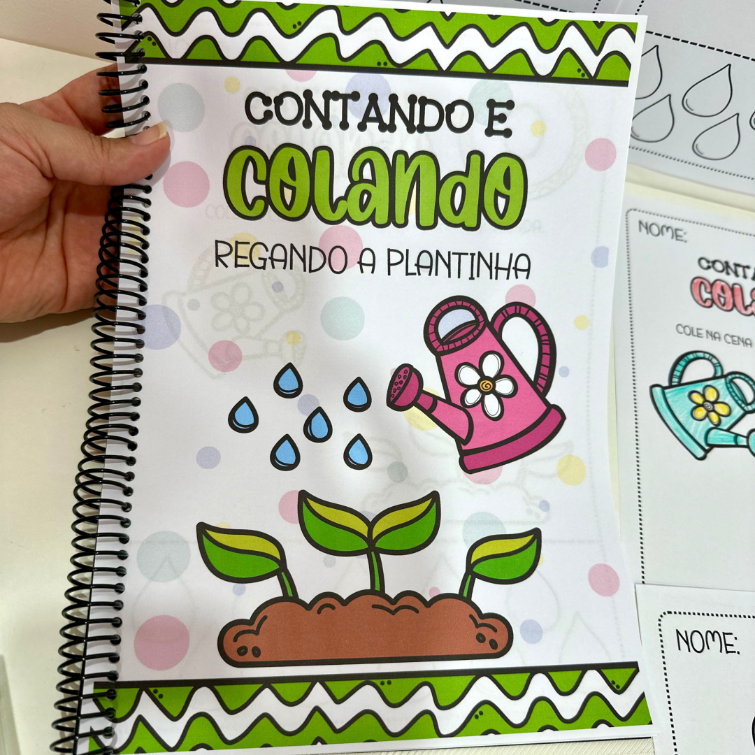 Apostilas Contando e Colando- Regando a Plantinha