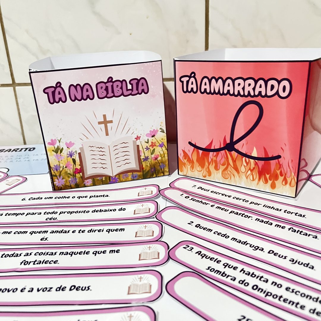 Tá na Bíblia ou Tá Amarrado? – O Jogo Divertido para Ensinar a Palavra de Deus!