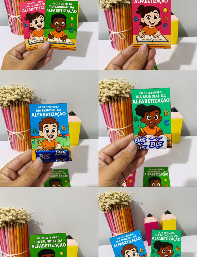 ✨ Cartões Dia Mundial da Alfabetização ✨