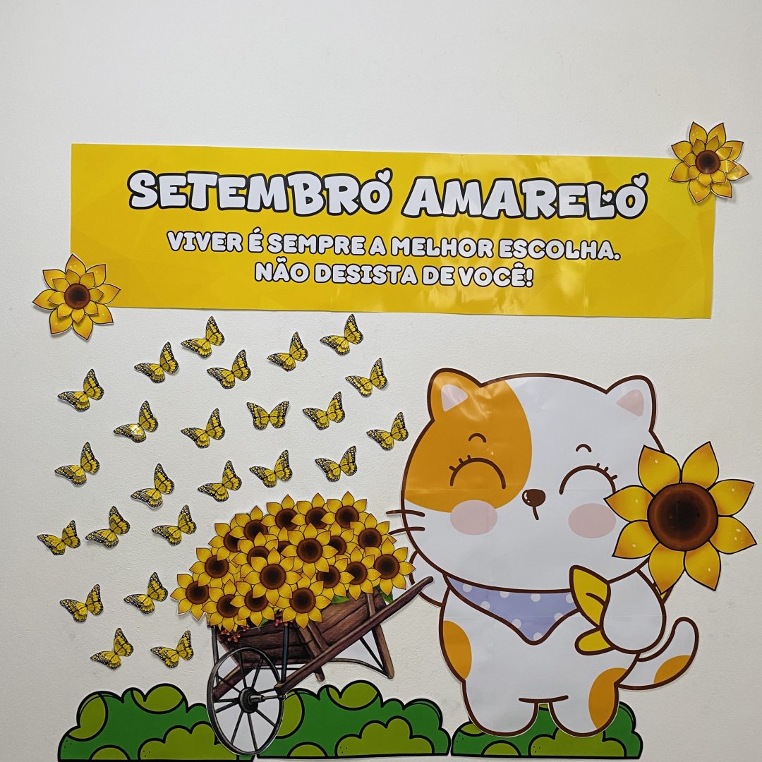 Painel Setembro Amarelo + Cartão Porta Bis