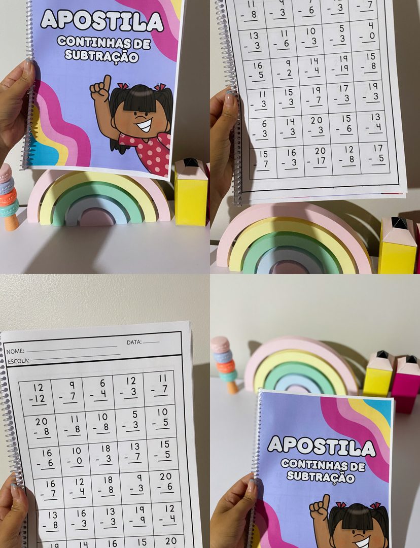 Apostila continhas de subtração