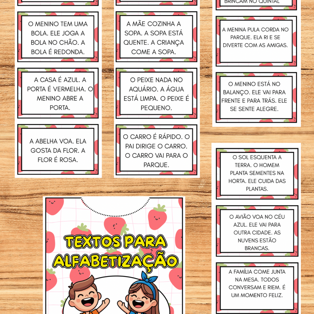 30 textos para alfabetização