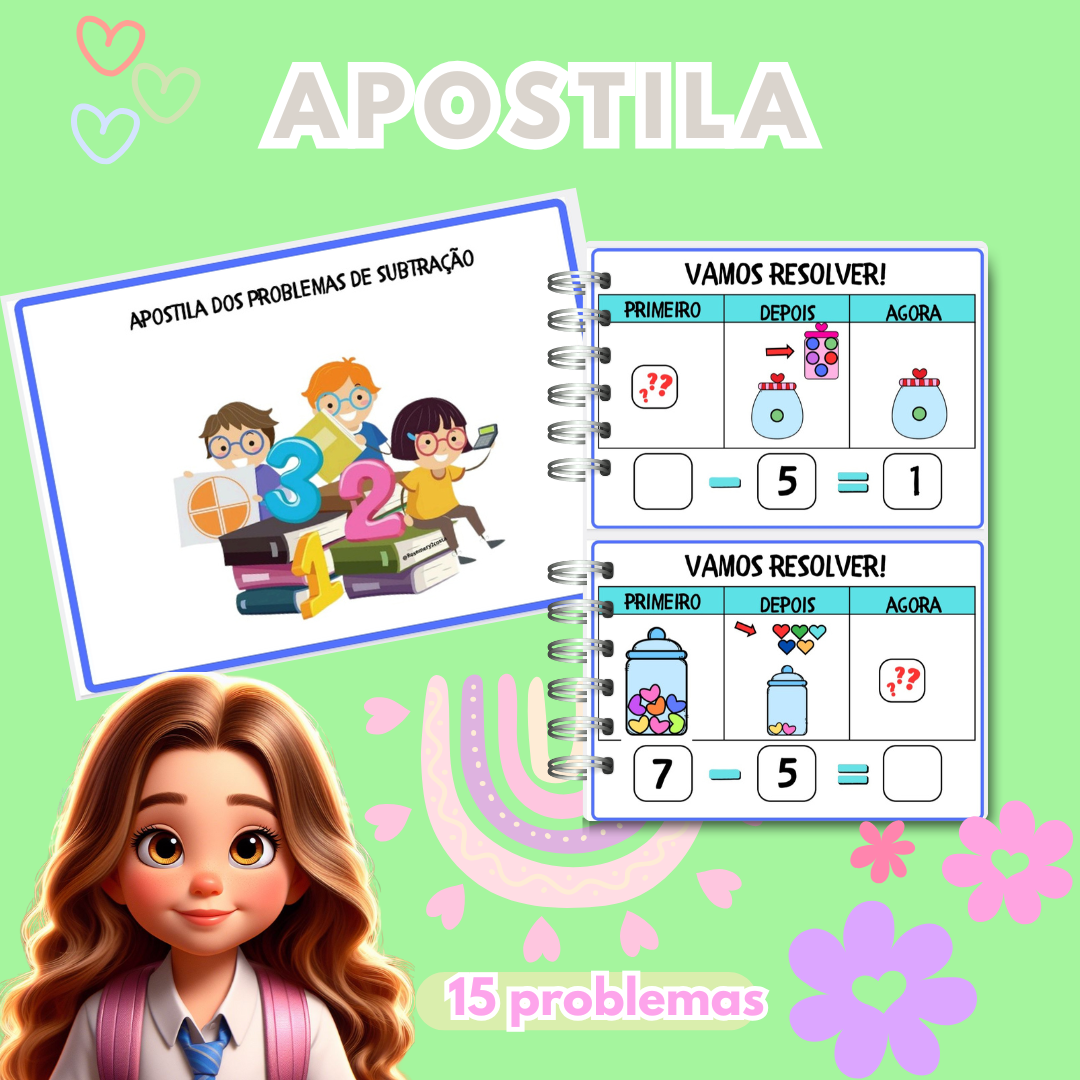 Apostila de Problemas Matemáticos de Subtração