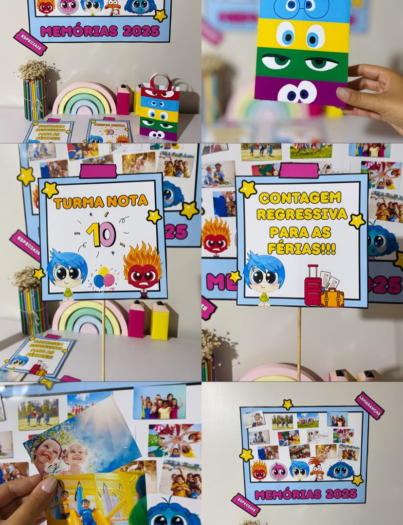 ✨ KIT MEMÓRIAS 2025 – Tema Divertidamente ✨