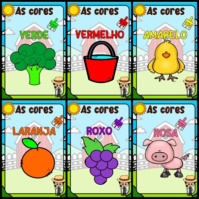 Kit de Cartazes: Cores da Fazenda!