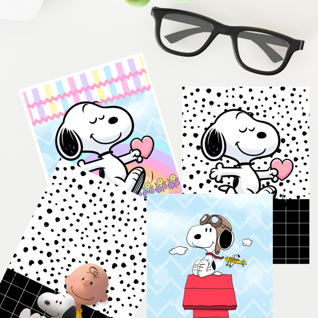        Kit de capas de cadernos-snoopy