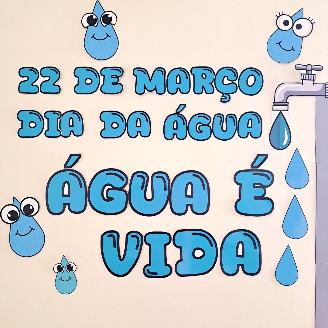 Painel parede dia da água