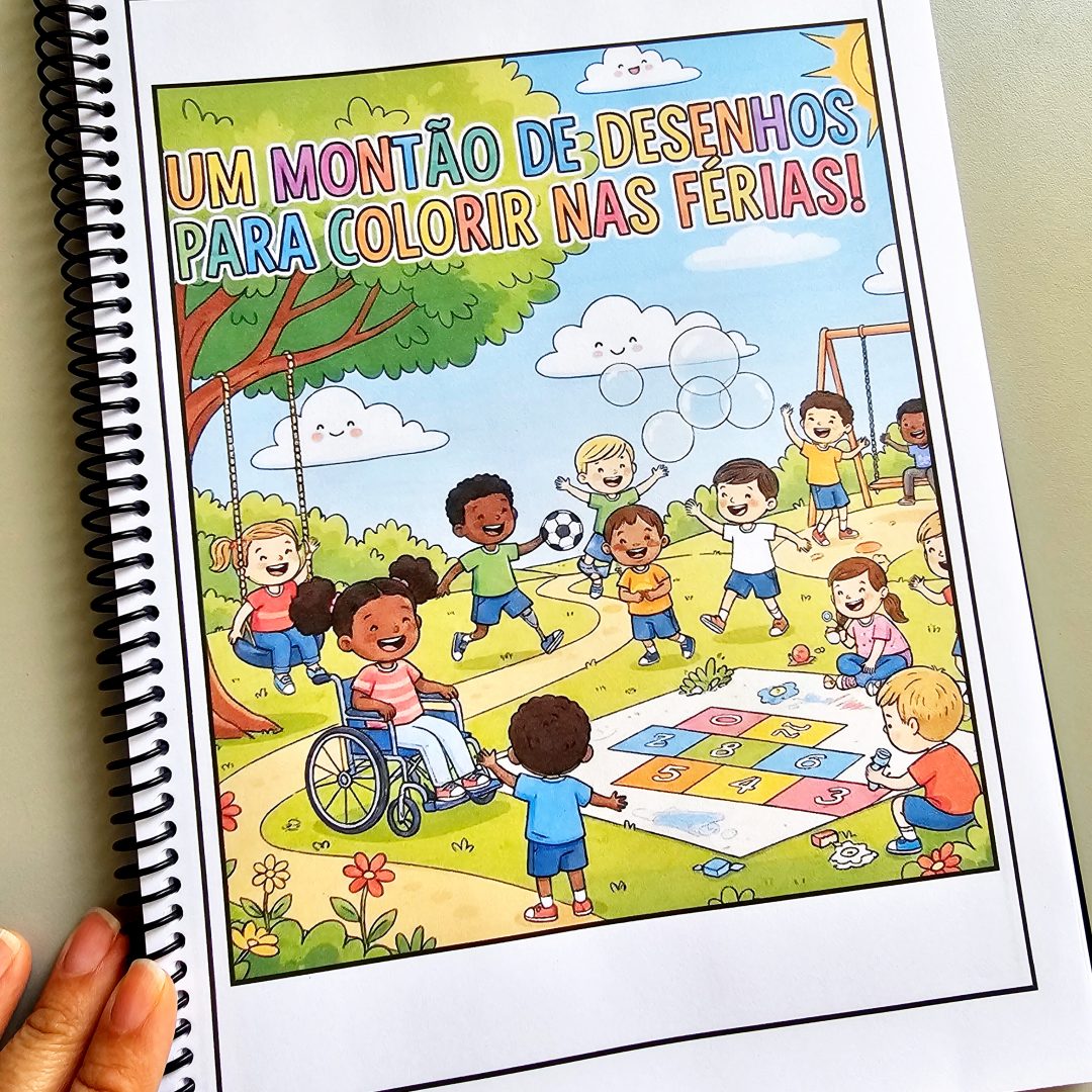 Apostila - 100 Desenhos para Colorir nas Férias!