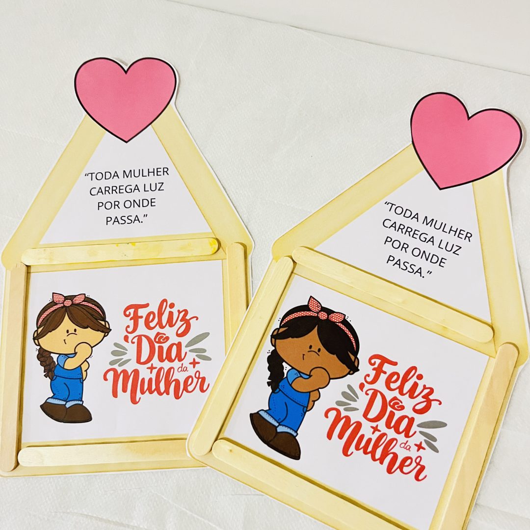 ✨ Cartão Interativo – Dia da Mulher ✨💜🌸