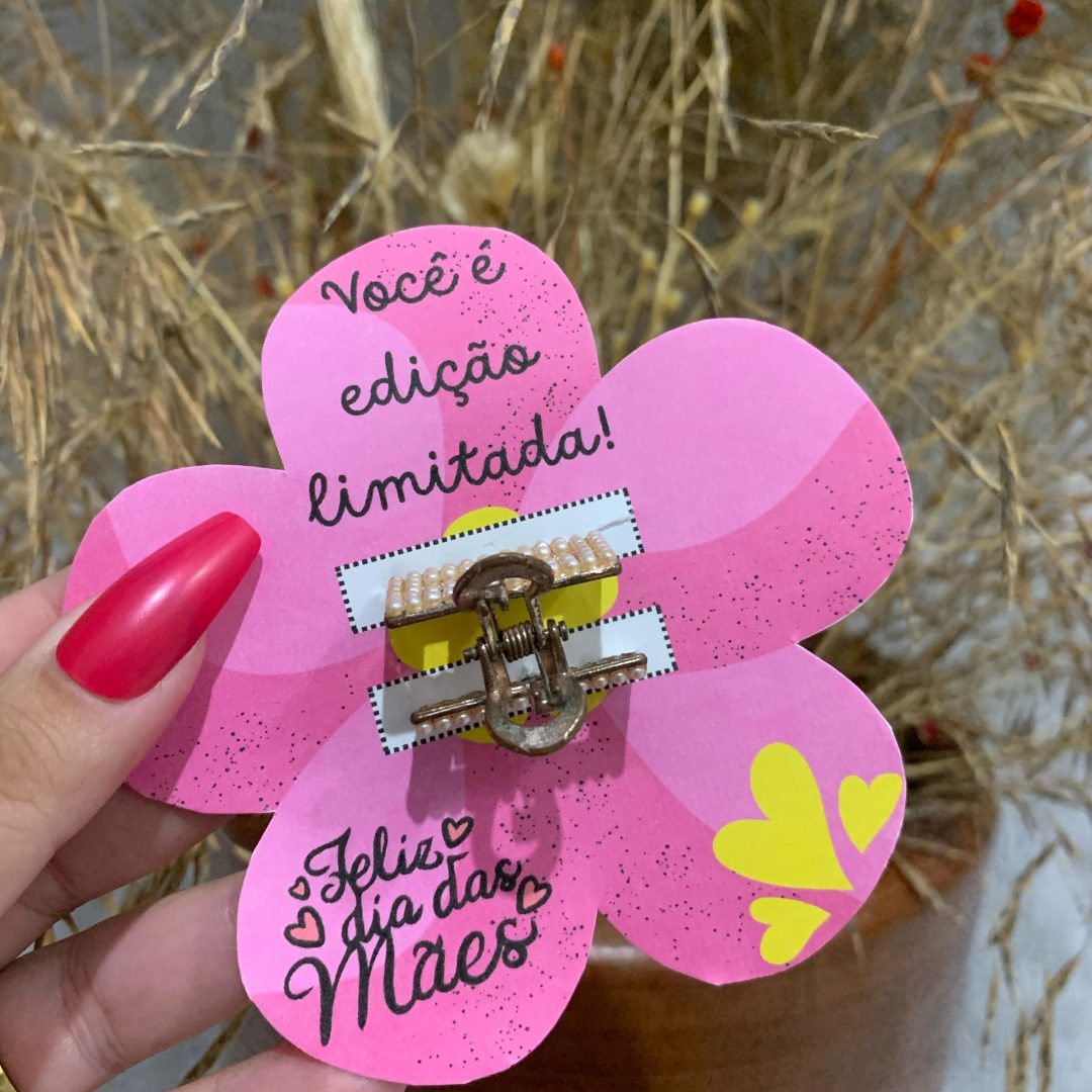 CARTÃO PRESILHA DIA DAS MÃES 🌸