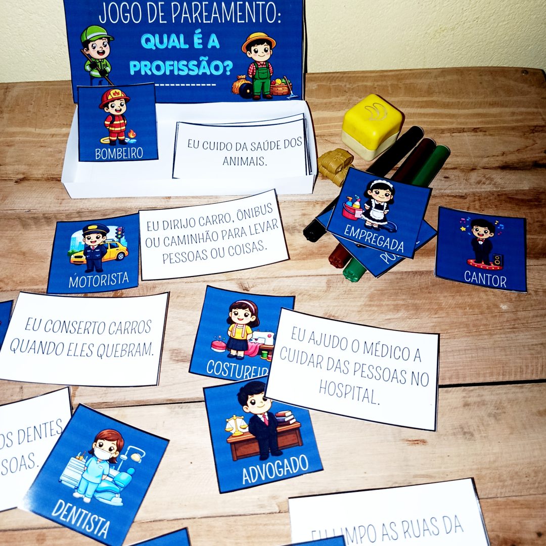Jogo de Pareamento: Qual é a Profissão?