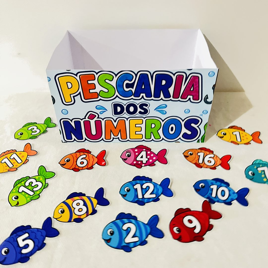 APRENDA BRINCANDO COM A PESCARIA DOS NÚMEROS! 🐟🎣