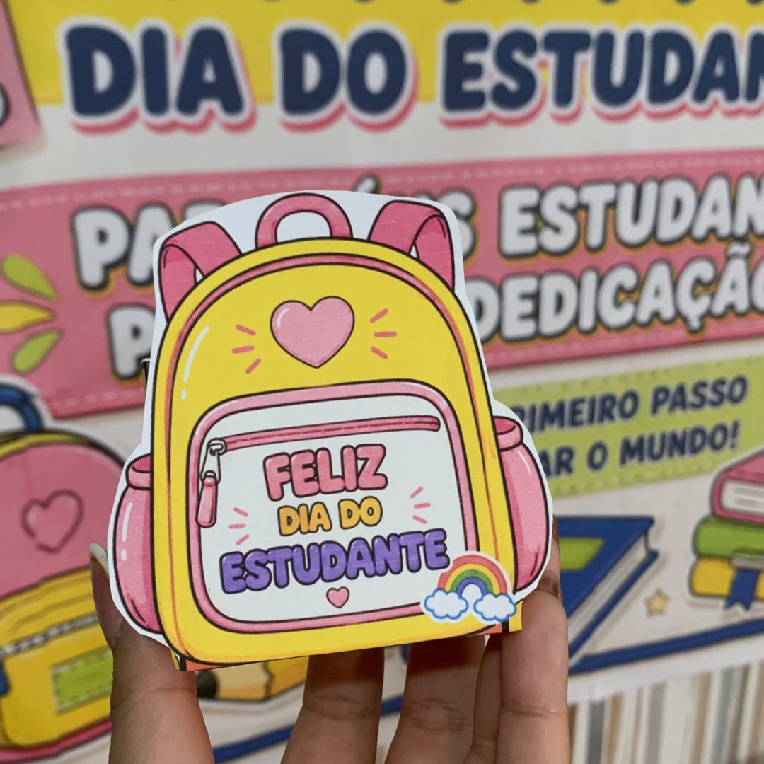 Kit Dia do Estudante – Painel, Lembrancinhas e Atividades