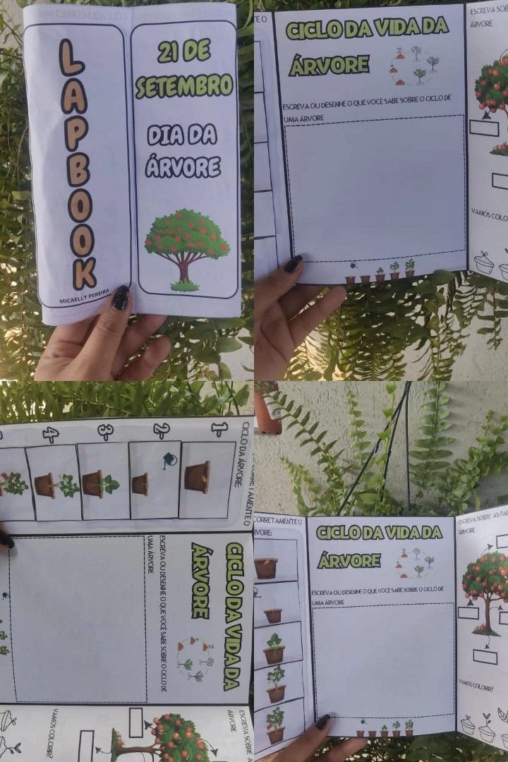 LAPBOOK DIA DA ÁRVORE 🌳